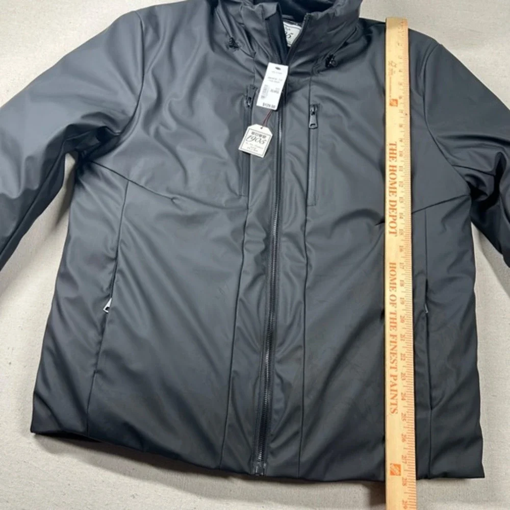 Jos A Bank Jacket Mens 2xl‎ Tailored Fit Soft Shell Hooded Full Zip Lined Puffy